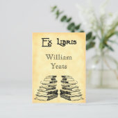 カスタムEx Libris and Booksはがき ポストカード (スタンド正面)