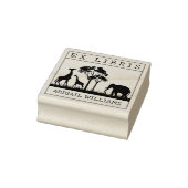 カスタムEx Libris, Wild Animals Africa Book ラバースタンプ (スタンプ)