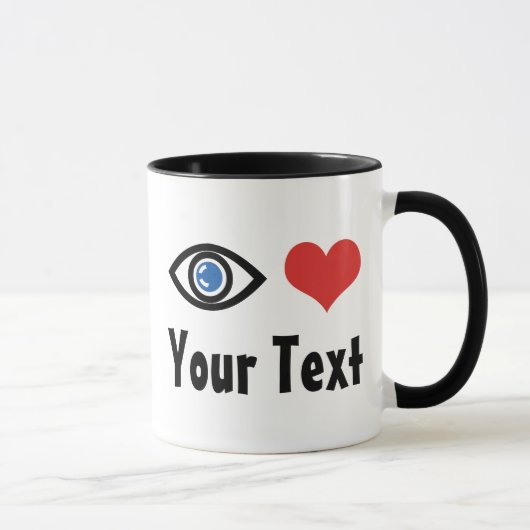 カスタムEye Heart(I Love)マグカップ マグカップ (右)