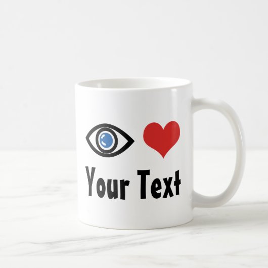 カスタムEye Heart（I Love）マグカップ マグカップ (右)