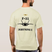 カスタムF-35の淡色のワイシャツ Tシャツ (裏面)