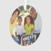 カスタムFAMILY (白文字) 2 – 写真記念 オーナメント (正面)