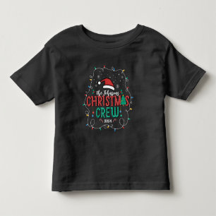カスタムFamily Christmas Crewグループの名前の一致 トドラーTシャツ