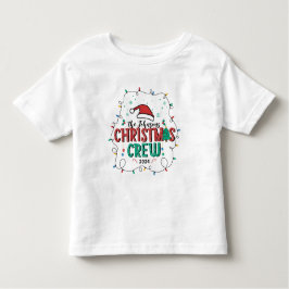 カスタムFamily Christmas Crewグループの名前の一致 トドラーTシャツ