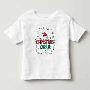 カスタムFamily Christmas Crewグループの名前の一致 トドラーTシャツ