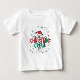 カスタムFamily Christmas Crewグループの名前の一致 ベビーTシャツ