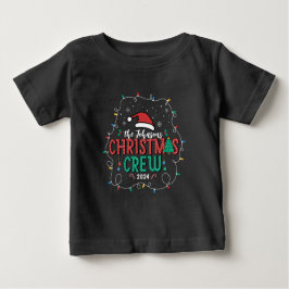 カスタムFamily Christmas Crewグループの名前の一致 ベビーTシャツ