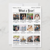 カスタムFamily Christmas Newsletterフォトコラージュ シーズンカード (裏面)