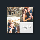 カスタムFamily Monogram Photo Collage Canvas Print キャンバスプリント<br><div class="desc">美しいパーソナライズされたキャンバスの壁のアートのプリントあなたのカスタム家族の写真の3は、正方形のグリッド写真コラージュにあなたの家族の名前と下の角にモノグラムで配置されている。家族の写真をお気に入りの追加し、美しいキープサスキャンバスアートプリントを作成する。写真クリックを移動するのまわりにこと、背景の色を変更すること、モノグラムのフォントと色を変更すること。家族素晴らし、友人、両親、祖父母への贈り物！</div>