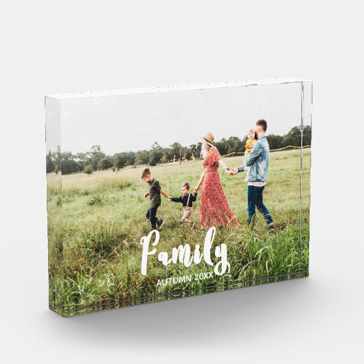 カスタムFamily Photo Keepsake Block Photoblock フォトブロック (左)