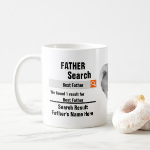 カスタムFather最高のの検索結果のハート写真 コーヒーマグカップ