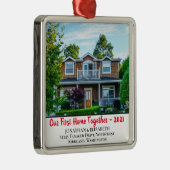 カスタムFirst Home With Year メタルオーナメント (右)