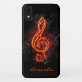 カスタムFlaming Music Note Case-Mate iPhoneケース (裏面)