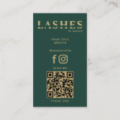 カスタムFlash Extension Technician QRクールコード 名刺 (裏面)