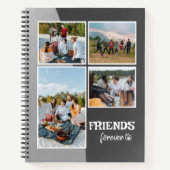 カスタムFriendsフォトコラージュのノートブック ノートブック (正面)