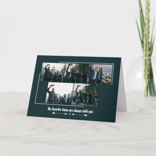 カスタムFriendsフォトコラージュ折りたたみカード シーズンカード (正面)