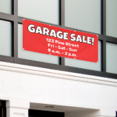 カスタムGARAGE SALE！バナー 横断幕 (ビルの外側)