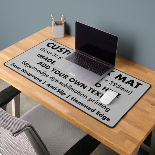 カスタムGiant Office Desk Mat – マグネシウムグレー デスクマット (オフィス2)