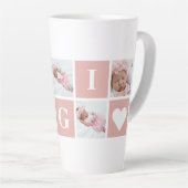 カスタムGigi祖母5 Photo Collage カフェラテマグ (右アングル)