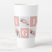 カスタムGigi祖母5 Photo Collage カフェラテマグ (正面)