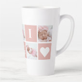 カスタムGigi祖母5 Photo Collage カフェラテマグ (右)