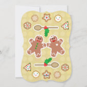 カスタムGingerbread Clistam Cookiesグリーティングカード シーズンカード (裏面)