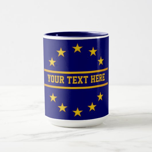 カスタムGOLDEN STARS mug – 選択スタイル&カラー マグカップ (中央)