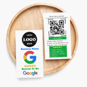 カスタムGoogleレビューBusiness Logo QRコードリンク 名刺