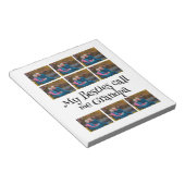 カスタムGrandpa 9フォトコラージュ ノートパッド (アングル)