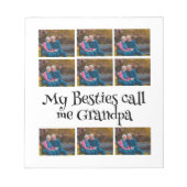 カスタムGrandpa 9フォトコラージュ ノートパッド (正面)