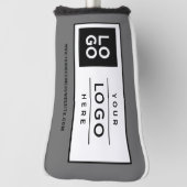 カスタムGray Business Logoブランド ゴルフヘッドカバー (回転90)