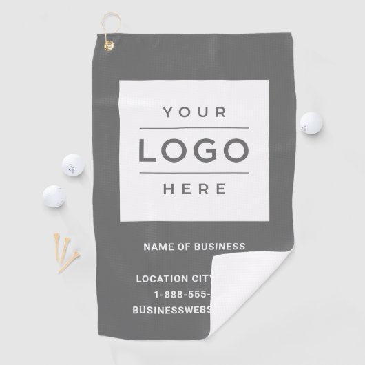 カスタムGray Business Logo Company Branded ゴルフタオル (インサイチュ)