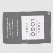 カスタムGray Business Logo Company Branded ゴルフタオル (横)