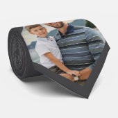 カスタムGray Family Photo Keepsake ネクタイ (ロール)