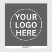 カスタムGray Logo l Promotion Company Branded シール (シート)