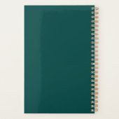 カスタムGreen Business Logoと従業員名 プランナー手帳 (裏面)