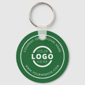 カスタムGreen Promotion Business Logoブランド キーホルダー (正面)