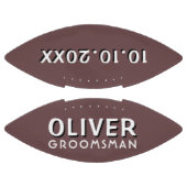 カスタムGroomsman Nameの結婚Date Keepsake アメリカンフットボール (パネル)
