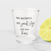カスタムGroomsmenギフト花婿介添人パーティーショーター ショットグラス (正面)