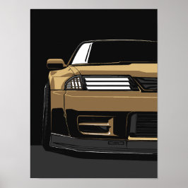カスタムGTR R32フロントアート ポスター