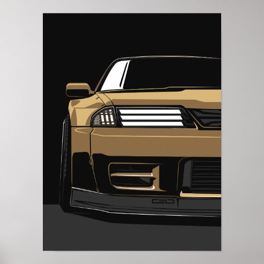 カスタムGTR R32フロントアート ポスター (正面)