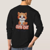  カスタムHanesメンズタグレス ロングTシャツ  Tシャツ (裏面)