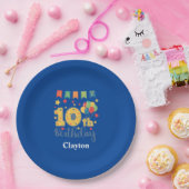 カスタムHappy 10th Birthdayパーティー ペーパープレート (パーティー)