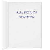 カスタムHappy 6TH誕生日任意の子カード (内側 (右))