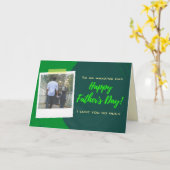 カスタムHappy Father's Dayフォトカード カード (黄色い花)