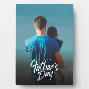 カスタムHappy First Father's Dayフォトカード フォトプラーク