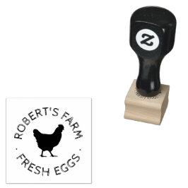 カスタムHappy Hen Egg Stamp ラバースタンプ