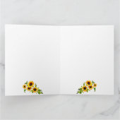 カスタムHappy Mothers Day MAMA BEARひまわりママ カード (内部)