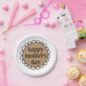 カスタムHAPPY MOTHER'S DAY Scalloped Edge ペーパープレート (パーティー)