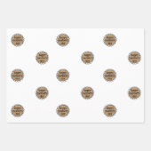 カスタムHAPPY MOTHER'S DAY Scalloped Edge Gift ラッピングペーパーシート (正面)